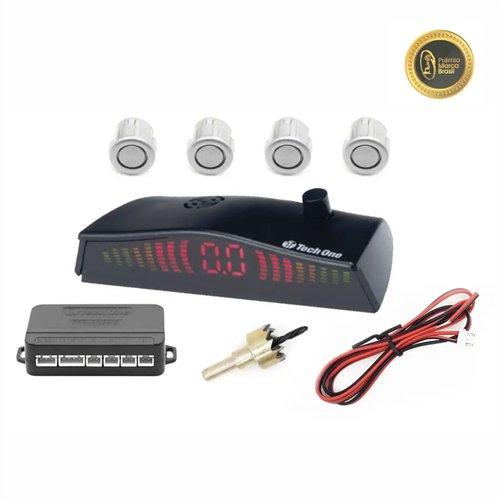 Sensor De Estacionamento Standard 4 Pontas Prata