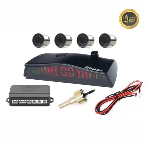 Sensor De Estacionamento Standard 4 Pontas Preto Brilho