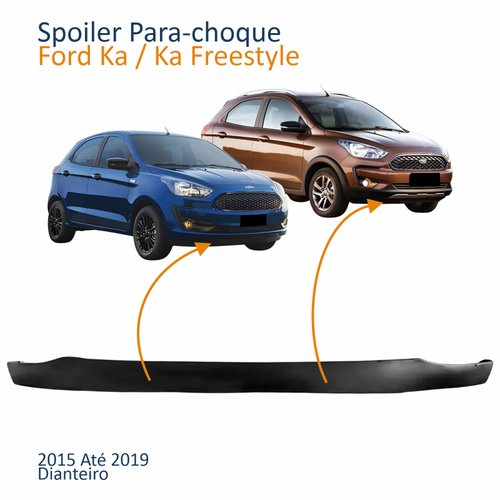 Spoiler Para-choque Ford Ka Freestyle 2015 2016 2017 2018 2019 Dianteiro