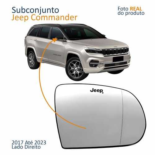 Subconjunto Jeep Commander 2017 Até 2023 Asférica Com Gravação Lado Direito Passageiro