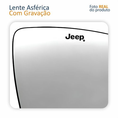 Subconjunto Jeep Commander 2017 Até 2023 Asférica Com Gravação Lado Direito Passageiro