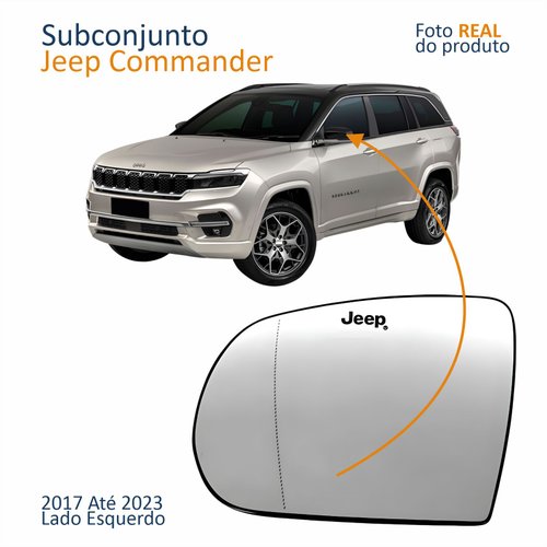 Subconjunto Jeep Commander 2017 Até 2023 Asférica Com Gravação Lado Esquerdo Motorista