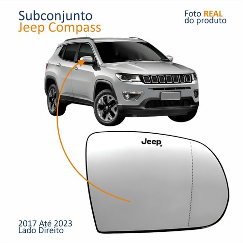 Subconjunto Jeep Compass 2017 Até 2023 Asférica Com Gravação Lado Direito Passageiro