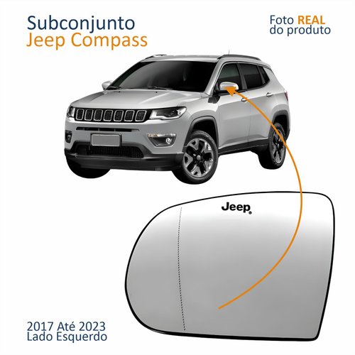Subconjunto Jeep Compass 2017 Até 2023 Asférica Com Gravação Lado Esquerdo Motorista