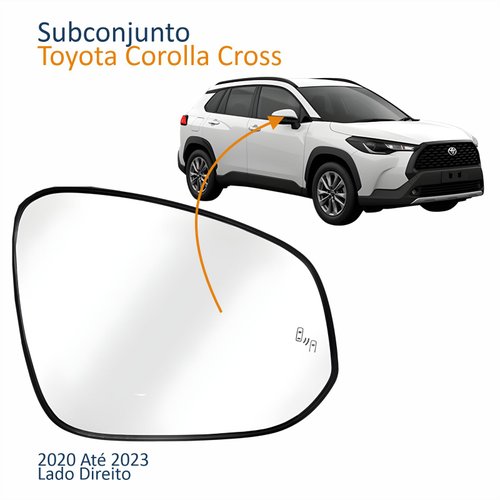 Subconjunto Toyota Corolla Cross 2020 2021 2022 2023 Com Ponto Cego Lado Direito Passageiro