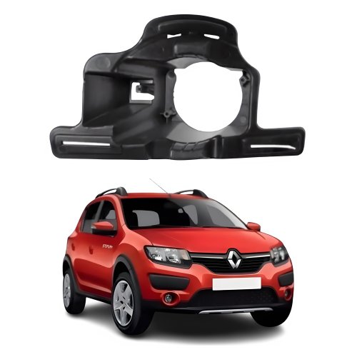 Suporte Farol Milha Renault Sandero Stepway 2015 Até 2023 Lado Direito Passageiro