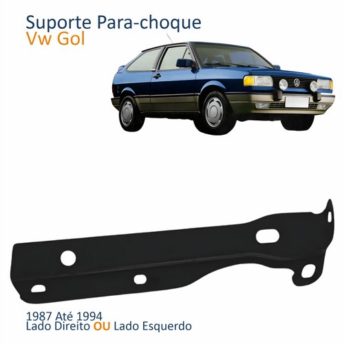 Suporte Para-Choque Vw Gol 1987 Até 1994 Lado Único