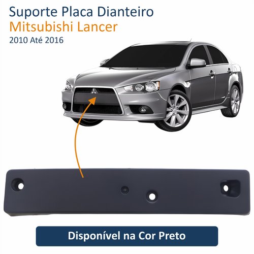 Suporte Placa Dianteiro Mitsubishi Lancer 2010 Até 2016