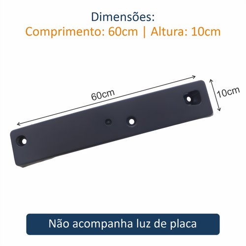 Suporte Placa Dianteiro Mitsubishi Lancer 2010 Até 2016