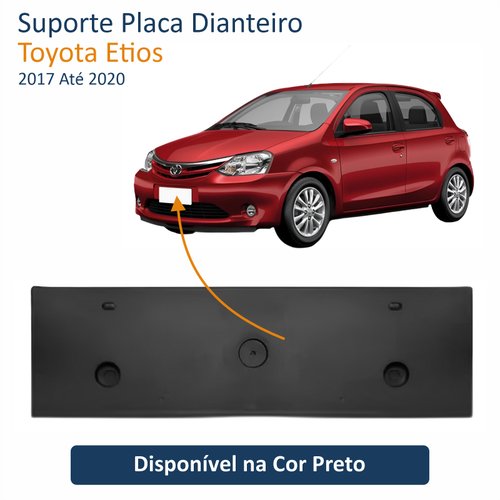 Suporte Placa Dianteiro Toyota Etios 2017 Até 2020