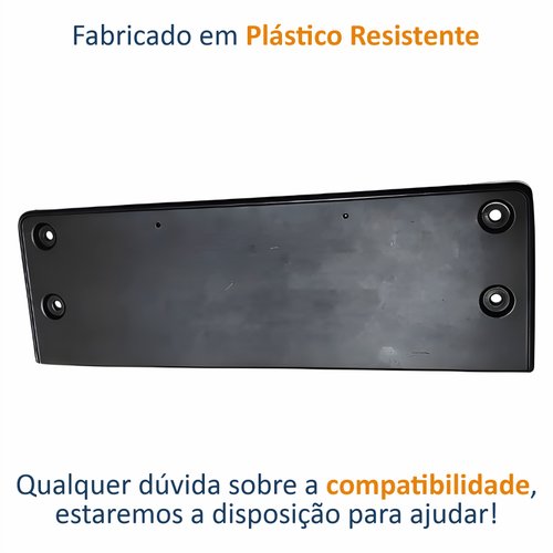 Suporte Placa Dianteiro Vw Tiguan 2018 Até 2023