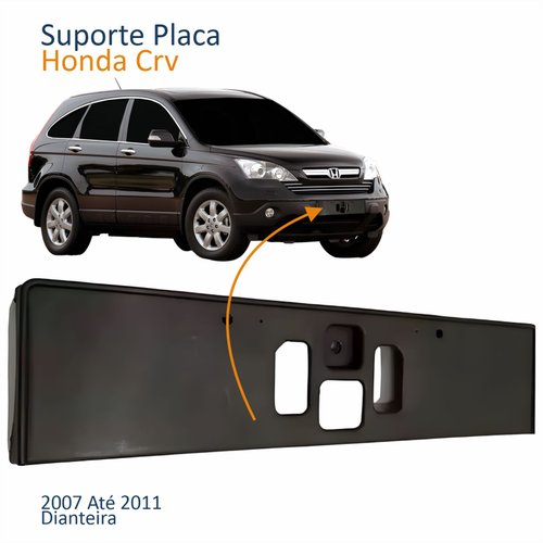 Suporte Placa Honda CRV 2007 2008 2009 2010 2011