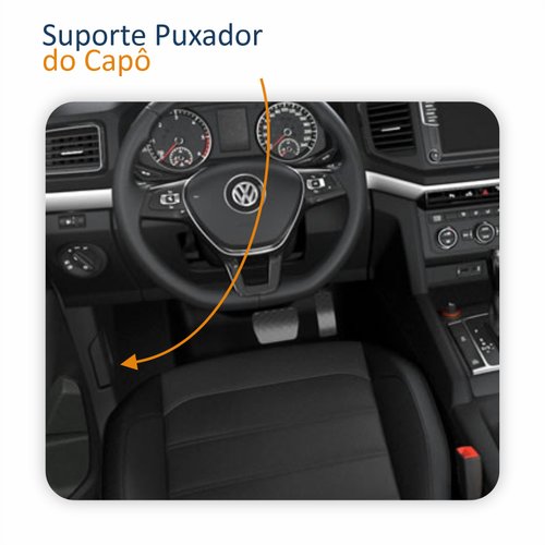 Suporte Puxador Interno Capô Vw Amarok 2010 Até 2024