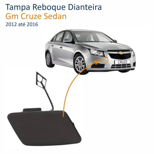 Tampa Reboque Dianteira Gm Cruze Sedan 2012 Até 2016