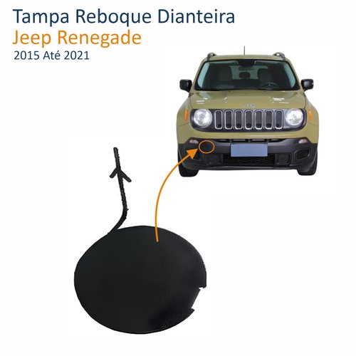 Tampa Reboque Dianteira Jeep Renegade 2015 Até 2021