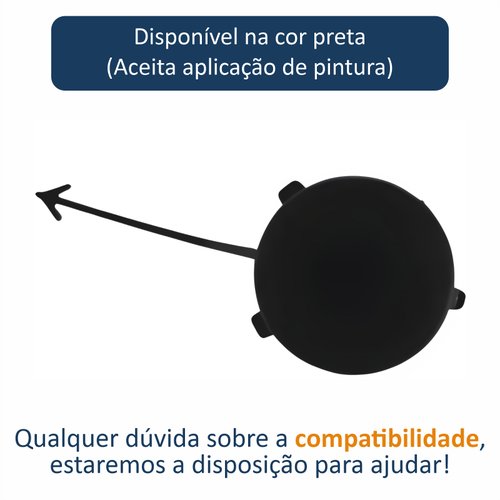 Tampa Reboque Parachoque Dianteiro Peugeot 307 2006 Até 2012