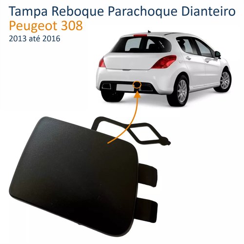 Tampa Reboque Parachoque Dianteiro Peugeot 308 2013 Até 2016