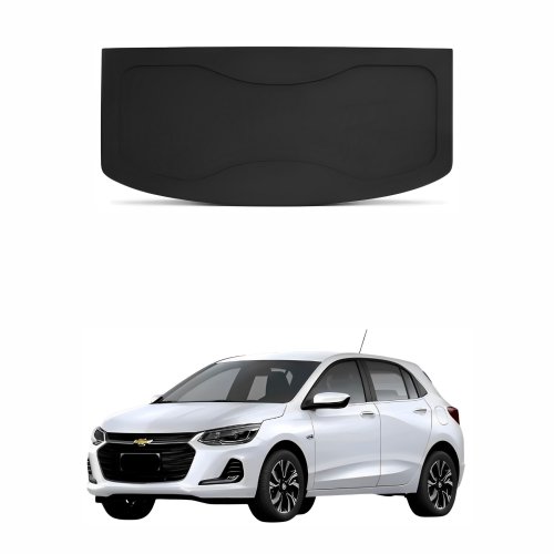 Tampao Bagagito Porta Mala Gm Onix 2020 2021 2022 2023 Com Carpete Preto