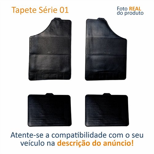 Tapete Automotivo De Borracha Série 1 Brb Com 4 Peças Tipo Universal