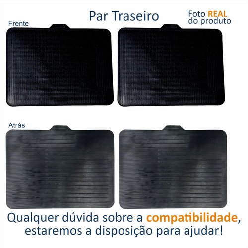 Tapete Automotivo De Borracha Série 1 Brb Com 4 Peças Tipo Universal