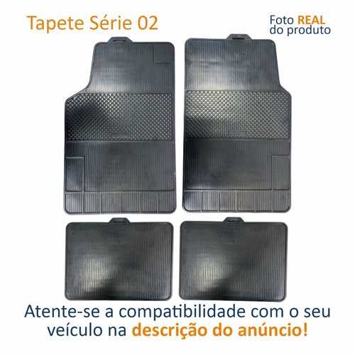 Tapete Automotivo De Borracha Série 2 Brb Com 4 Peças Tipo Universal