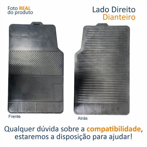 Tapete Automotivo De Borracha Série 2 Brb Com 4 Peças Tipo Universal
