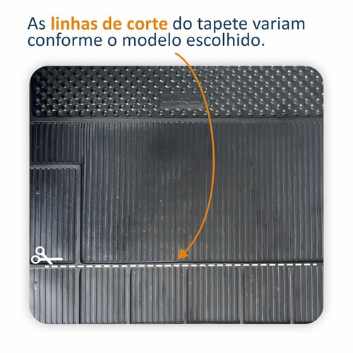 Tapete Automotivo De Borracha Série 2 Brb Com 4 Peças Tipo Universal