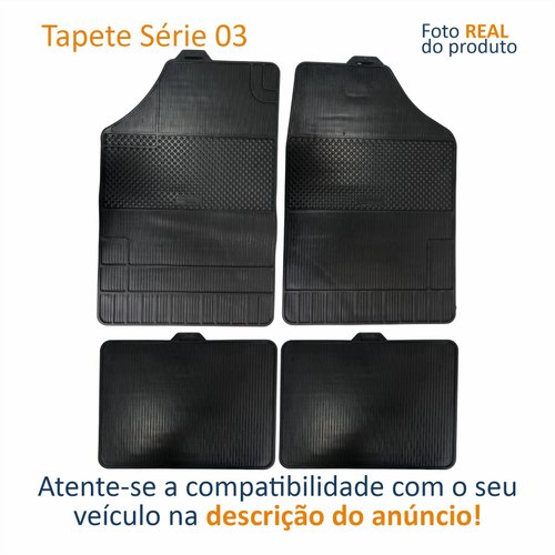Tapete Automotivo De Borracha Série 3 Brb Com 4 Peças Tipo Universal