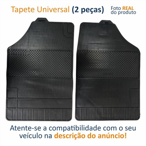 Tapete Automotivo De Borracha Universal Com 2 Peças