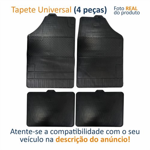 Tapete Automotivo De Borracha Universal Com 4 Peças