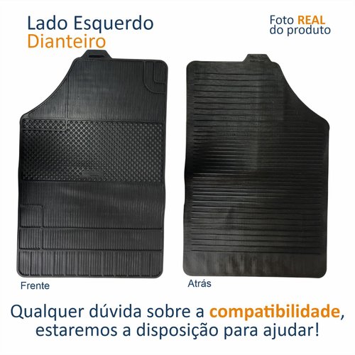 Tapete Automotivo De Borracha Universal Com 4 Peças