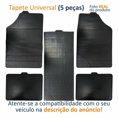 Tapete Automotivo De Borracha Universal Com 5 Peças