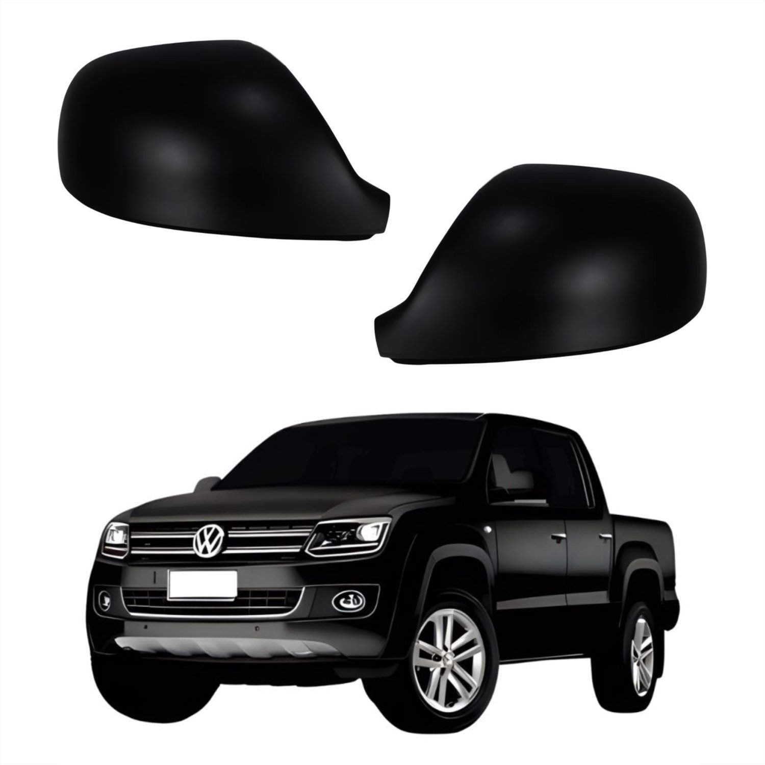 Par de Capa Retrovisor Vw Amarok 2010 Até 2016 Original Metagal