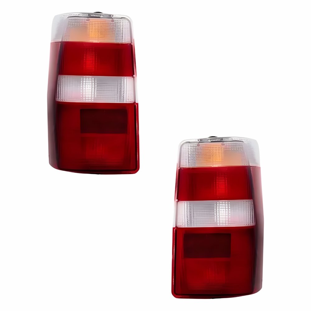 Par de Lanterna Traseira Fiat Fiorino 1986 Até 1997 Bicolor