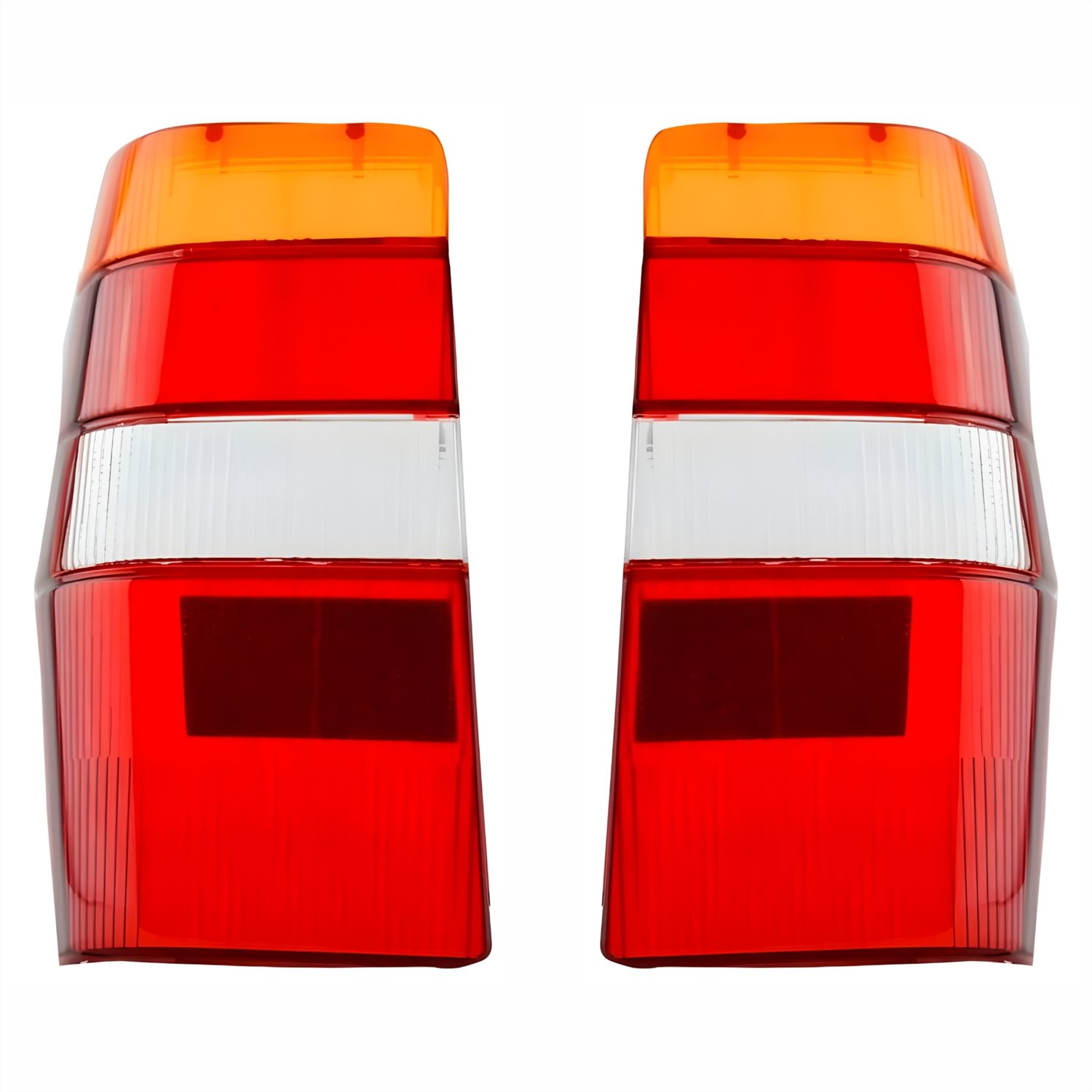 Par de Lanterna Traseira Fiat Fiorino 1986 Até 2004 Tricolor