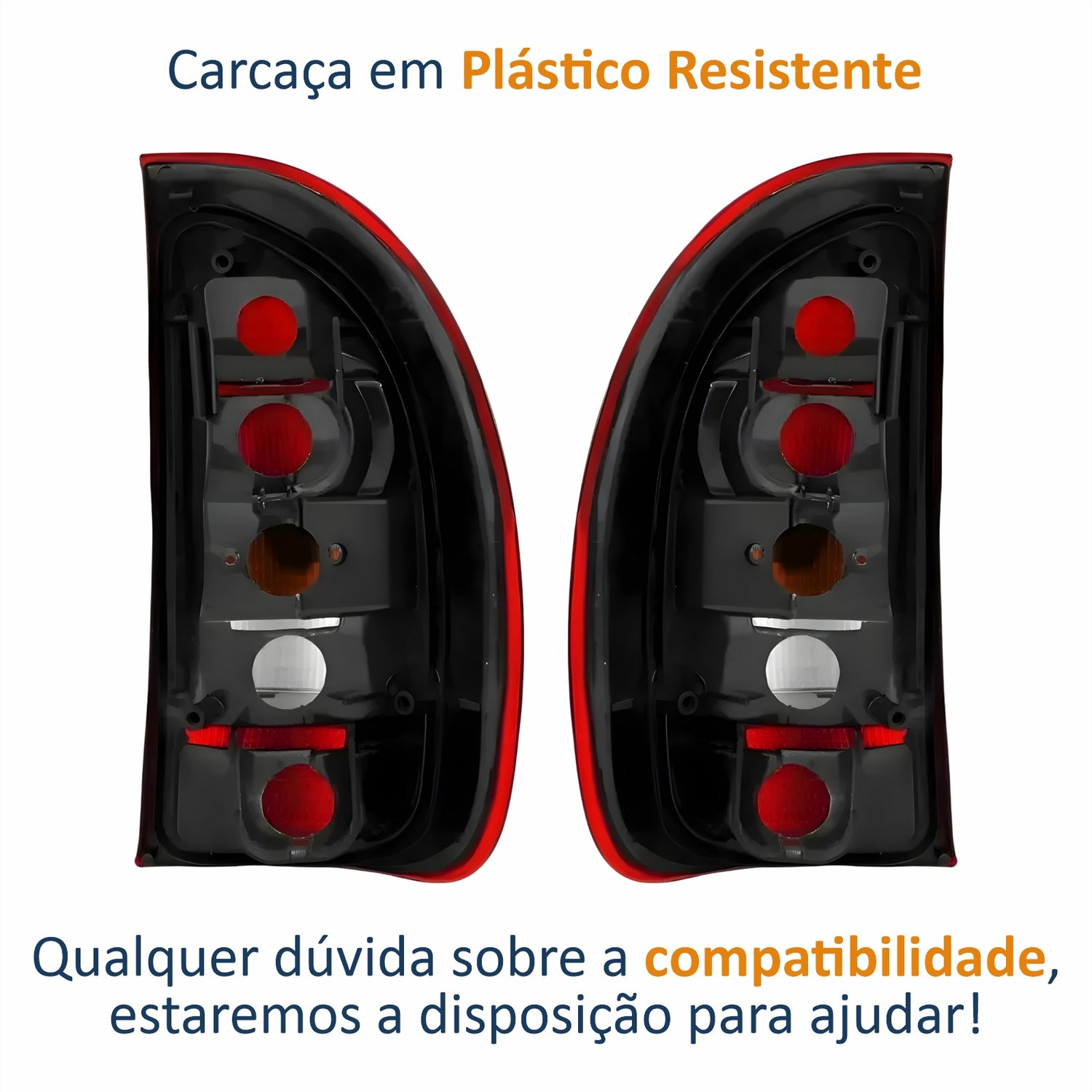 Par de Lanterna Traseira Gm Corsa Hatch 1996 Até 1999 Tricolor 4 Portas