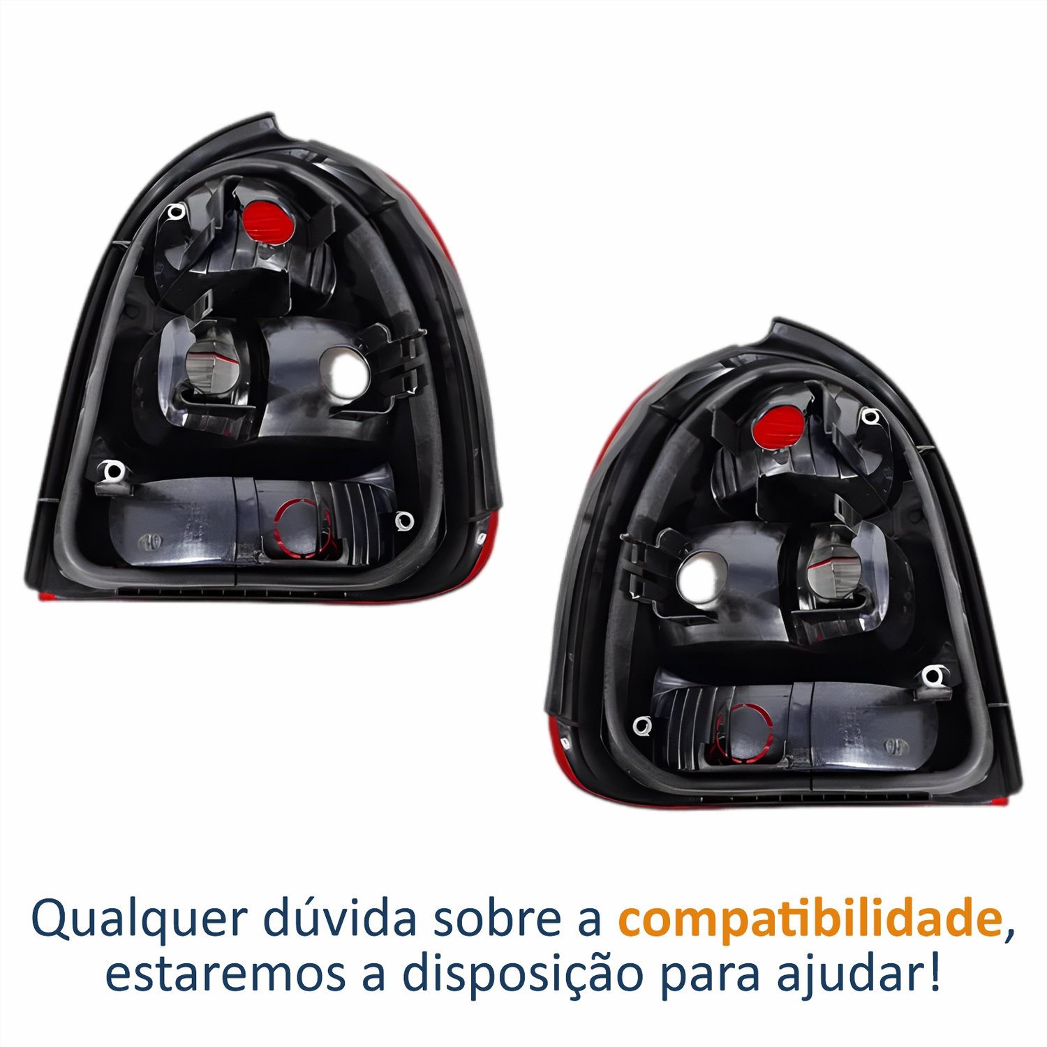 Par de Lanterna Traseira Gm Corsa Hatch 2000 Até 2002 Bicolor Fumê