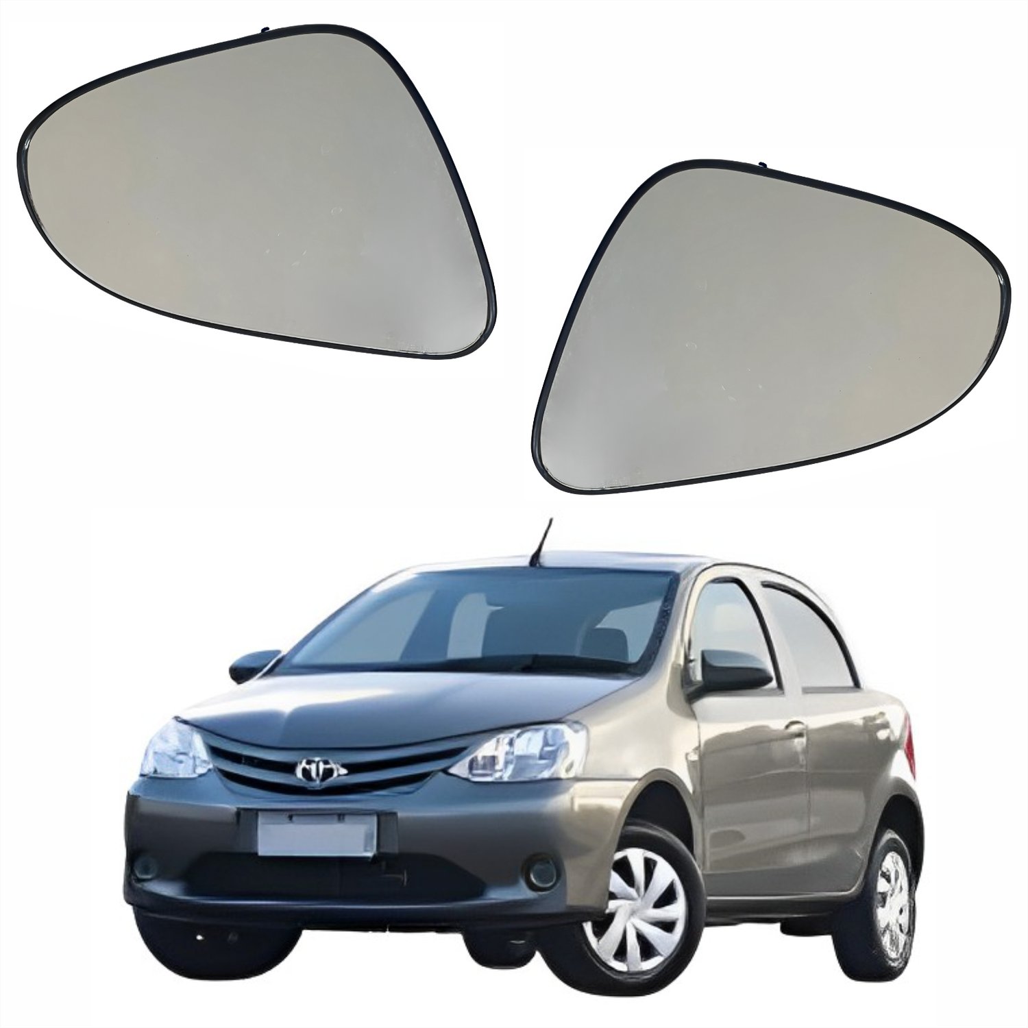 Par de Subconjunto Toyota Etios 2012 Até 2019 Encaixe Modelo Metagal