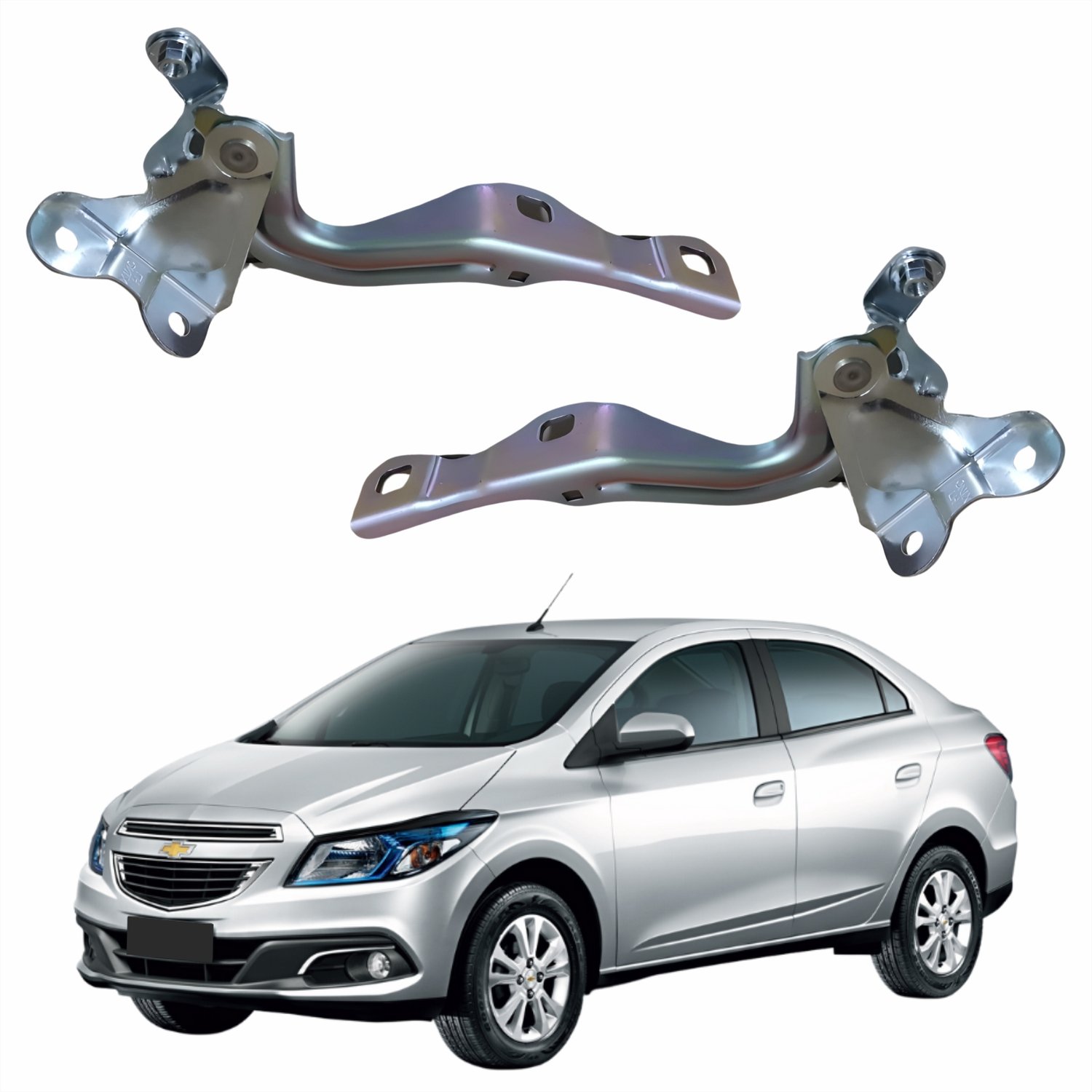 Par Dobradiça Capô Gm Prisma 2012 Até 2019 Par Dobradiça Capô Gm Prisma 2012 Até 2019