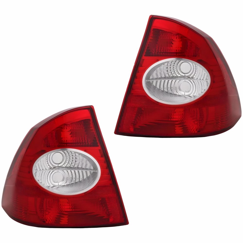 Par Lanterna Traseira Ford Focus Sedan 2009 2010 2011 2012 Bicolor Cristal