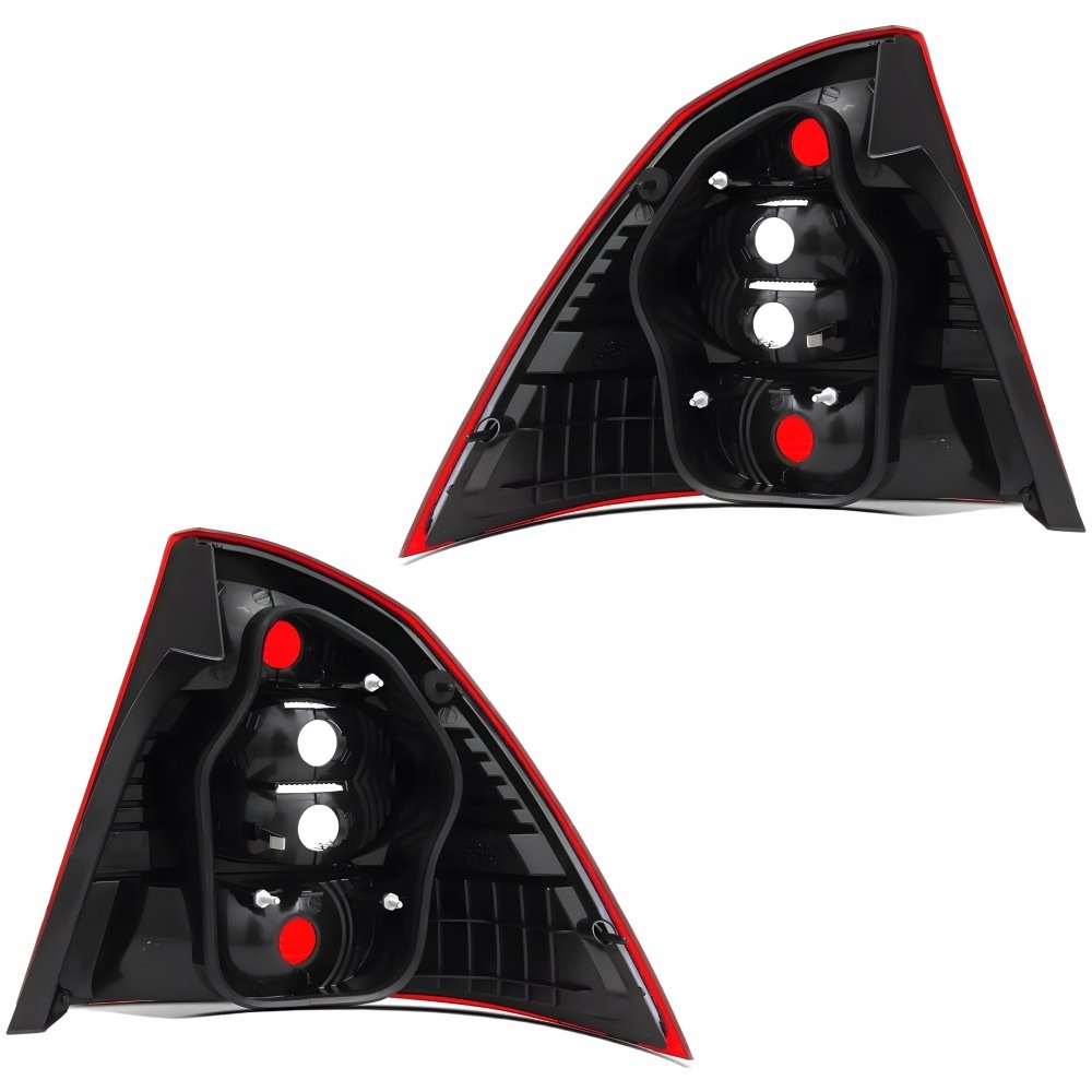 Par Lanterna Traseira Ford Focus Sedan 2009 2010 2011 2012 Bicolor Cristal