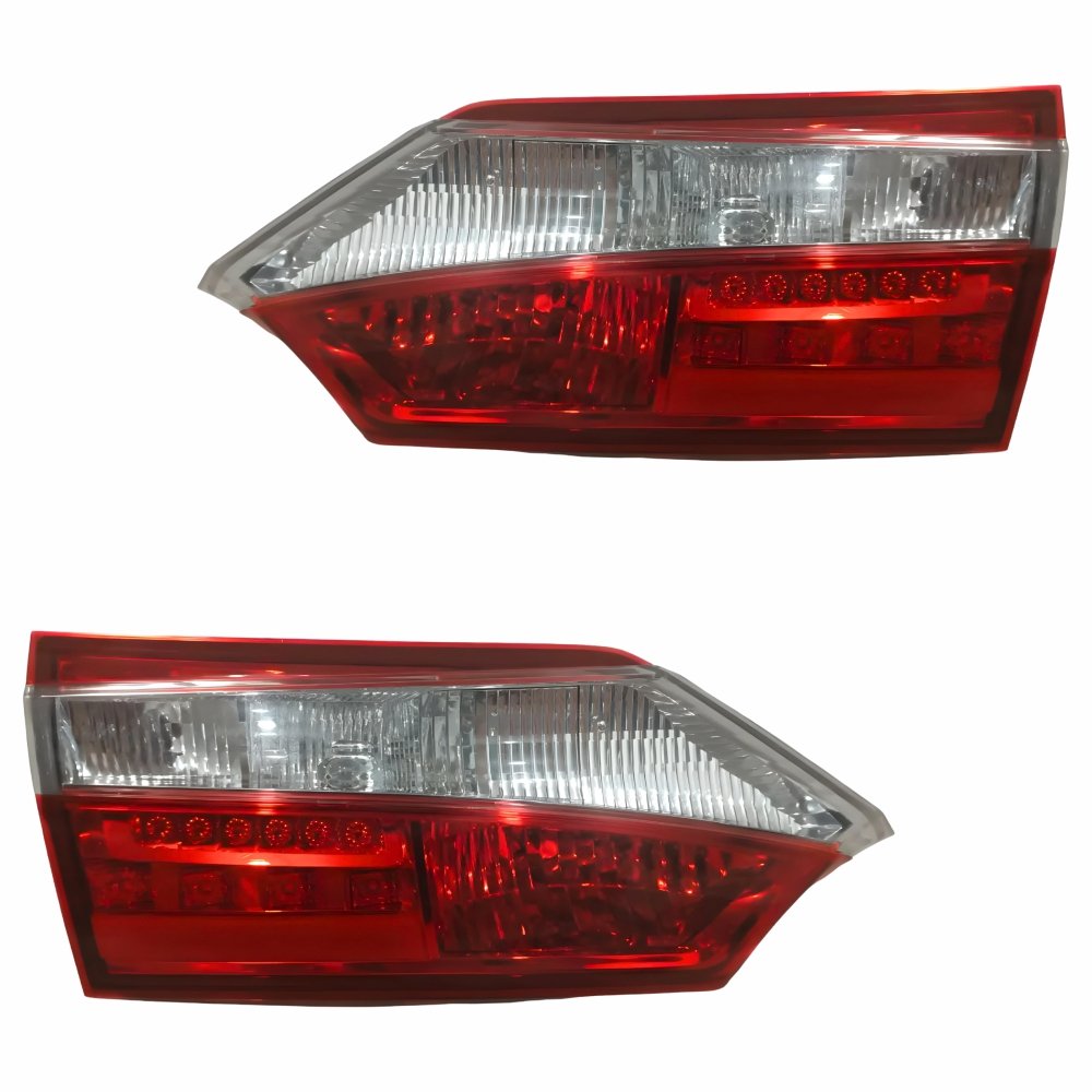 Par Lanterna Traseira Toyota Corolla 2015 2016 2017 Tampa Bicolor Com Led