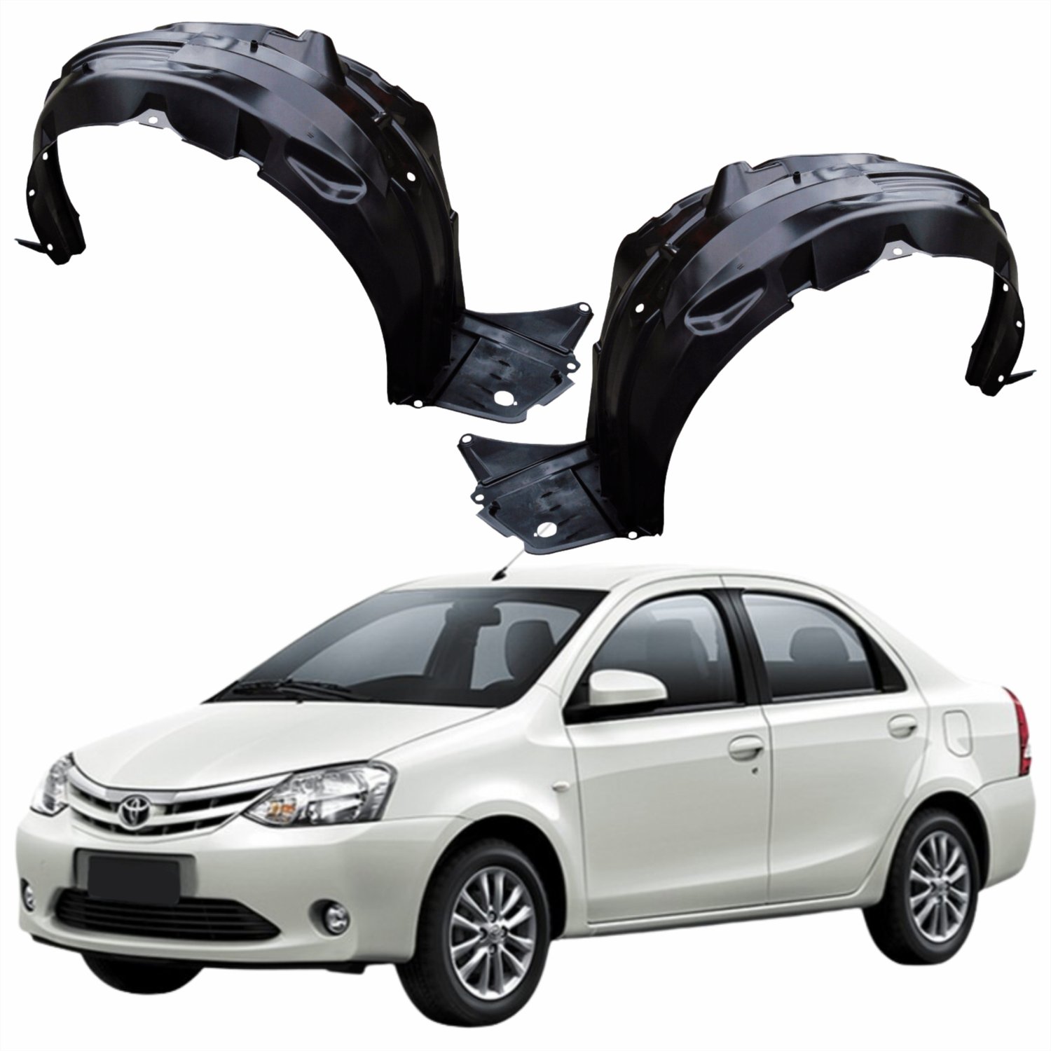 Par Parabarro Dianteiro Toyota Etios Sedan 2012 Até 2021 Par Parabarro Dianteiro Toyota Etios Sedan 2012 Até 2021