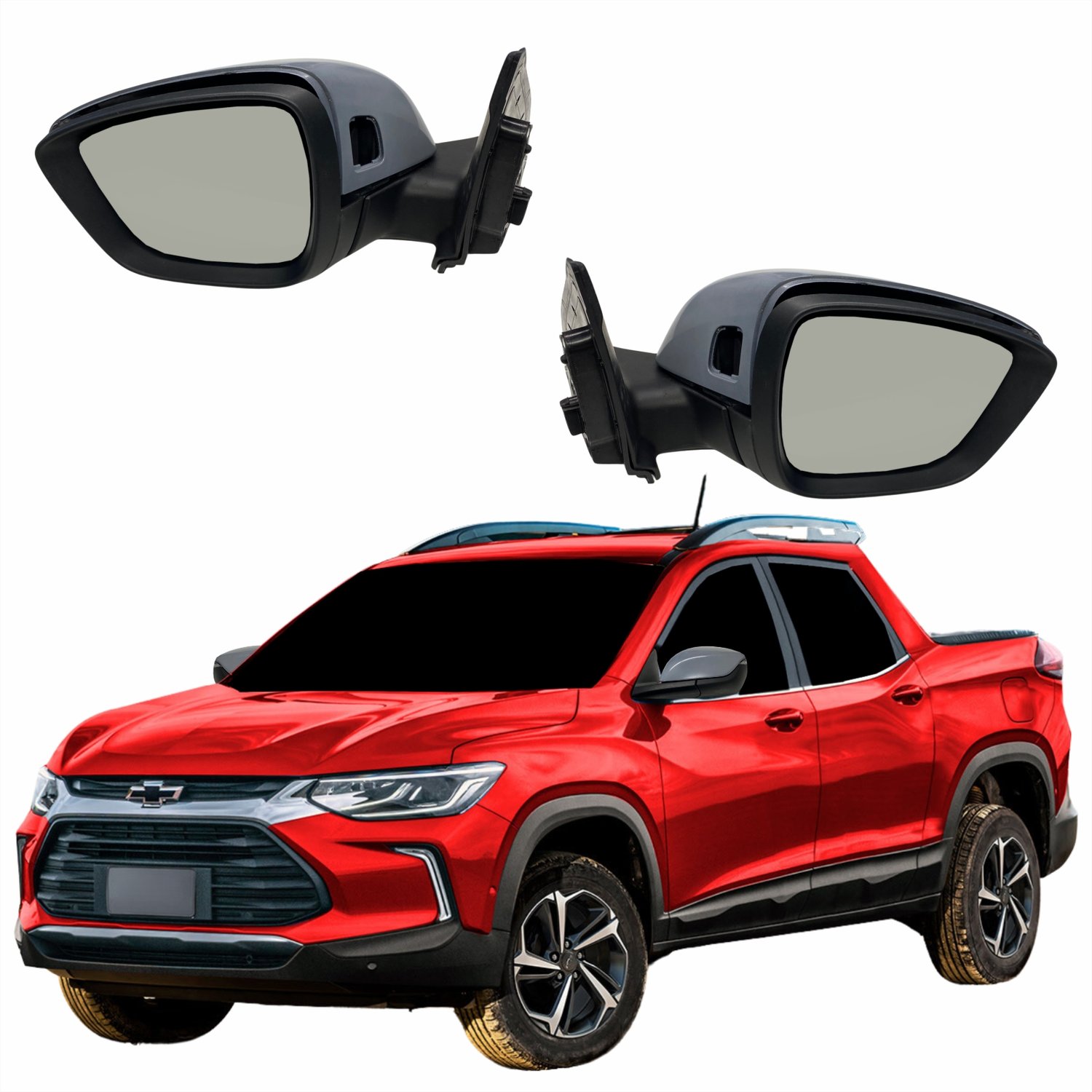 Par Retrovisor Gm Montana 2021 2022 2023 2024 Original - Castelo Auto Peças