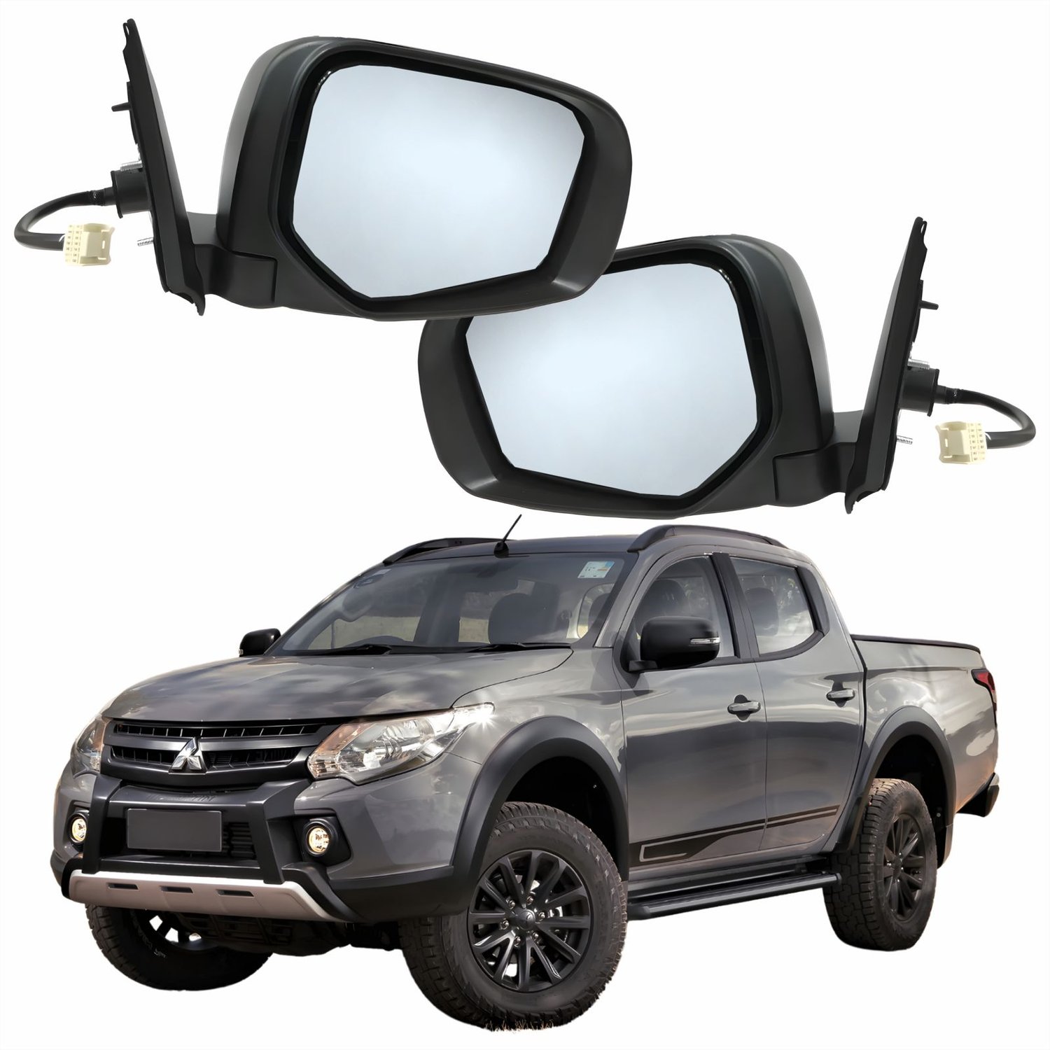 Par Retrovisor Mitsubishi L200 Triton 2017 2018 2019 2020 Elétrico Com Pisca Capa Preta Retrátil Par Retrovisor Mitsubishi L200 Triton 2017 2018 2019 2020 Elétrico Com Pisca Capa Preta Retrátil