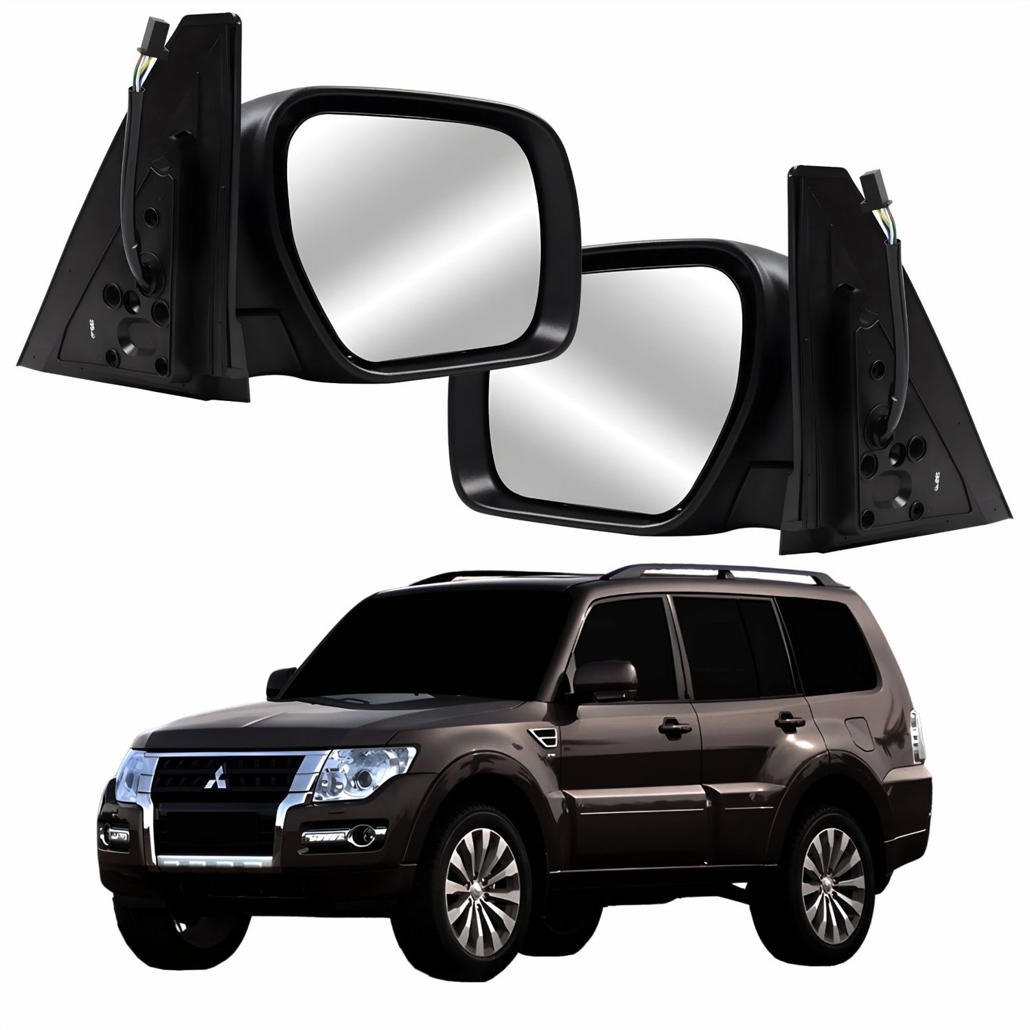 Par Retrovisor Mitsubishi Pajero Full 2007 Até 2021 Elétrico Com Pisca Par Retrovisor Mitsubishi Pajero Full 2007 Até 2021 Elétrico Com Pisca