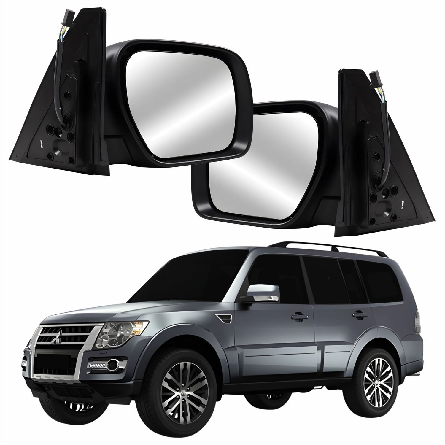 Par Retrovisor Mitsubishi Pajero Full 2007 Até 2021 Elétrico Com Pisca Capa Cromada Par Retrovisor Mitsubishi Pajero Full 2007 Até 2021 Elétrico Com Pisca Capa Cromada