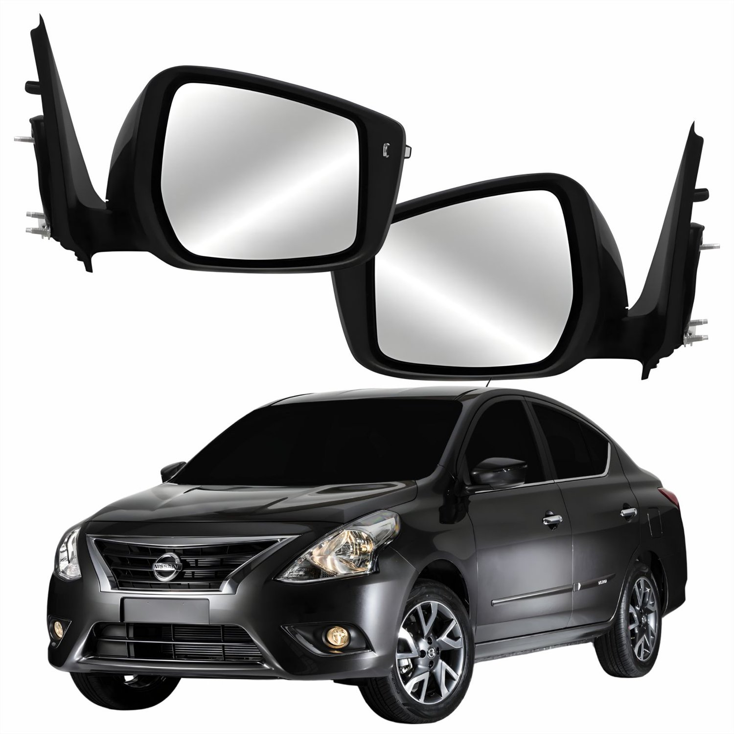 Par Retrovisor Nissan Versa 2015 Até 2021 Elétrico Com Pisca Fino Par Retrovisor Nissan Versa 2015 Até 2021 Elétrico Com Pisca Fino