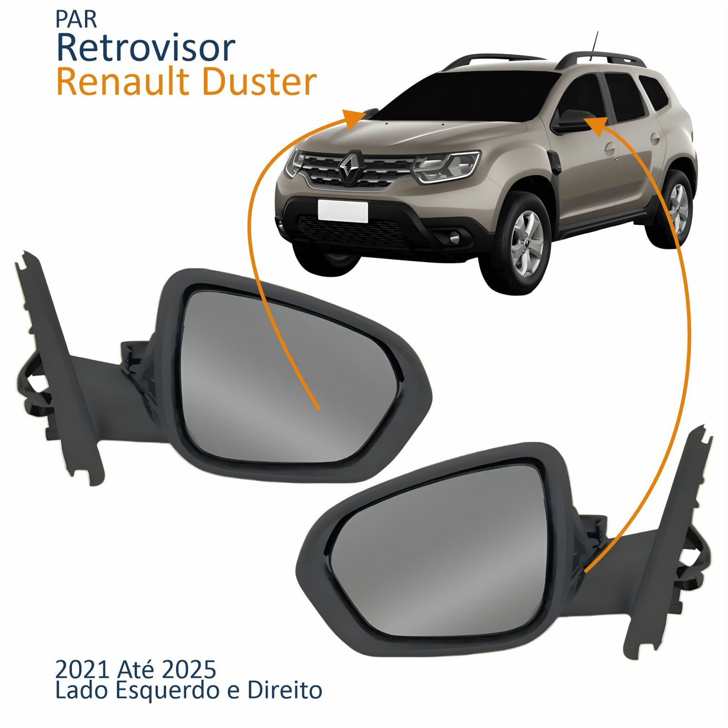 Par Retrovisor Renault Duster 2021 2022 2023 2024 2025 Com Controle Sensor Temperatura Par Retrovisor Renault Duster 2021 2022 2023 2024 2025 Com Controle Sensor Temperatura
