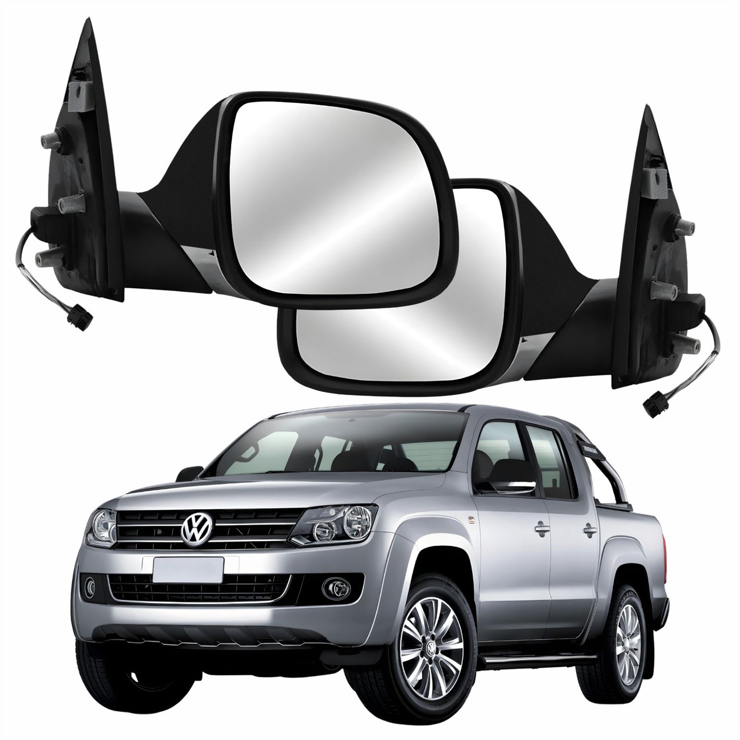 Par Retrovisor Vw Amarok 2017 Até 2024 Elétrico Cromado Com Aquecimento Capa Preto Texturizado Par Retrovisor Vw Amarok 2017 Até 2024 Elétrico Cromado Com Aquecimento Capa Preto Texturizado
